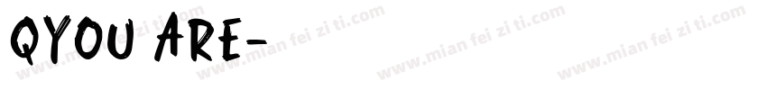 QYou are字体转换